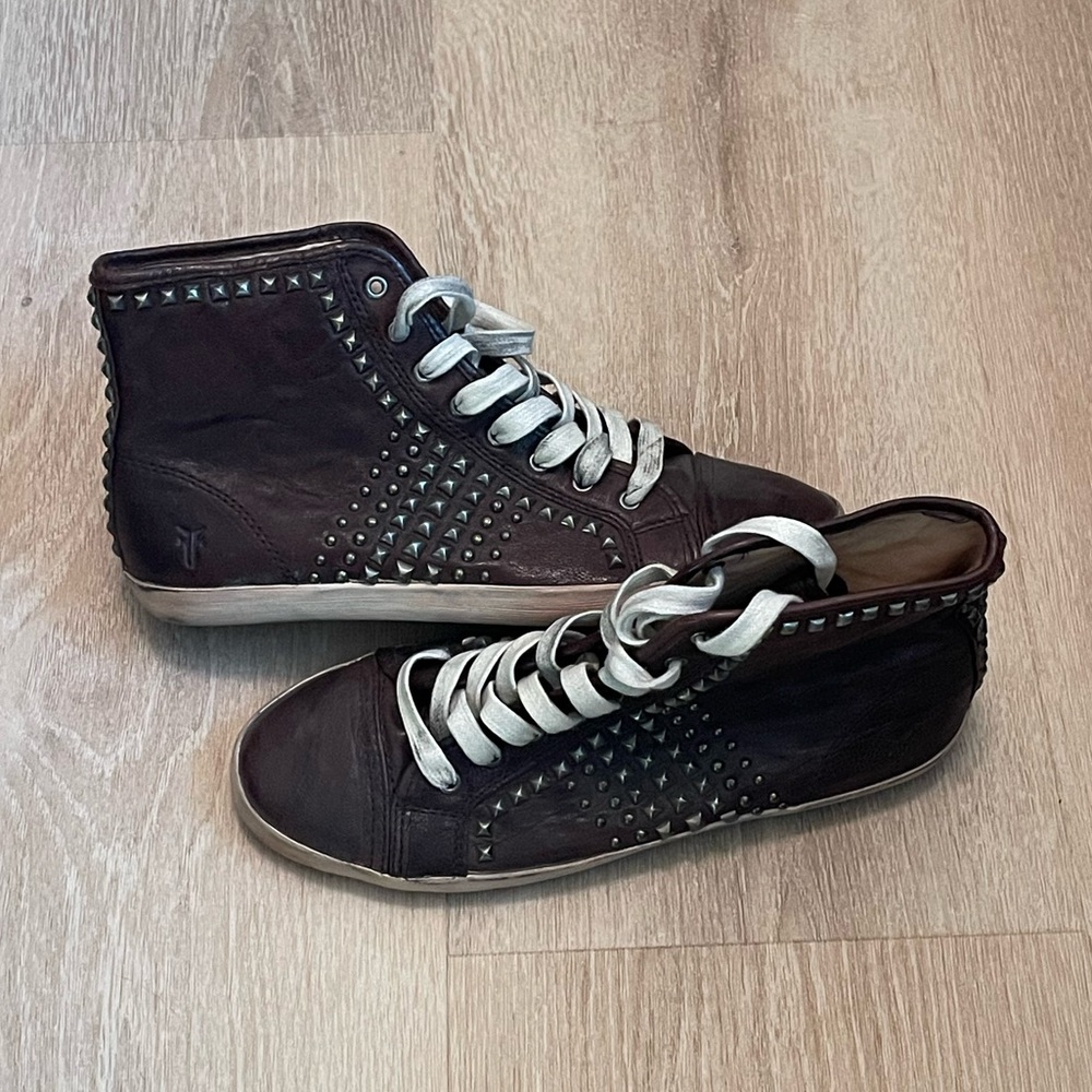 Frye Kira Biker High Top Sneakers